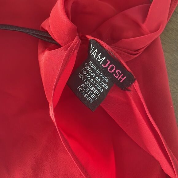 Namjosh X Free People Red Hair Scarf Hair Tie - Picture 3 of 4